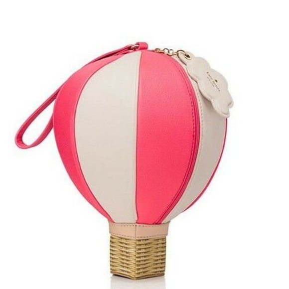 Kate Spade Get Carried Away hot air balloon bag purse wristlet nwot - Picture 1 of 14